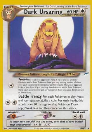 Dark Ursaring (21/105) [Neo Destiny Unlimited] | Fandemonia Ltd