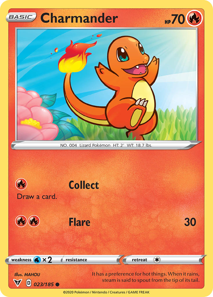 Charmander (023/185) [Sword & Shield: Vivid Voltage] | Fandemonia Ltd