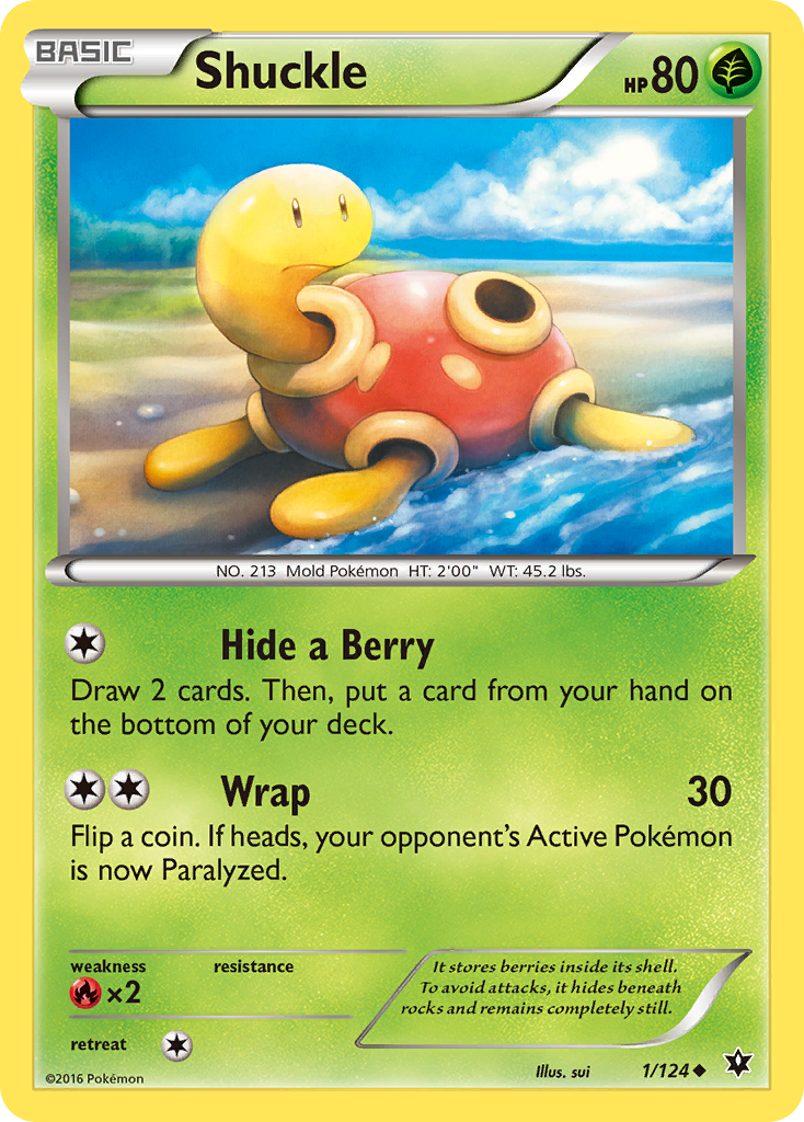 Shuckle (1/124) [XY: Fates Collide] | Fandemonia Ltd