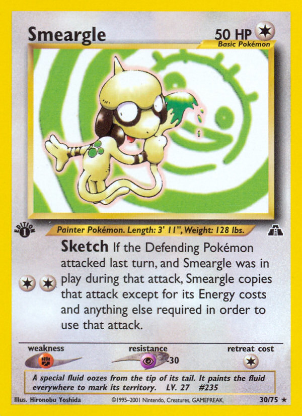 Smeargle (30/75) [Neo Discovery 1st Edition] | Fandemonia Ltd