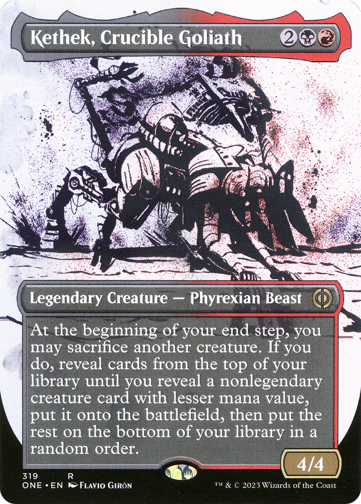 Kethek, Crucible Goliath (Borderless Ichor) [Phyrexia: All Will Be One] | Fandemonia Ltd