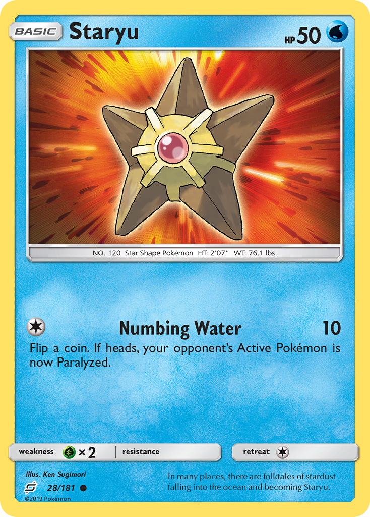 Staryu (28/181) [Sun & Moon: Team Up] | Fandemonia Ltd