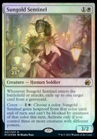 Sungold Sentinel [Innistrad: Midnight Hunt Prerelease Promos] | Fandemonia Ltd