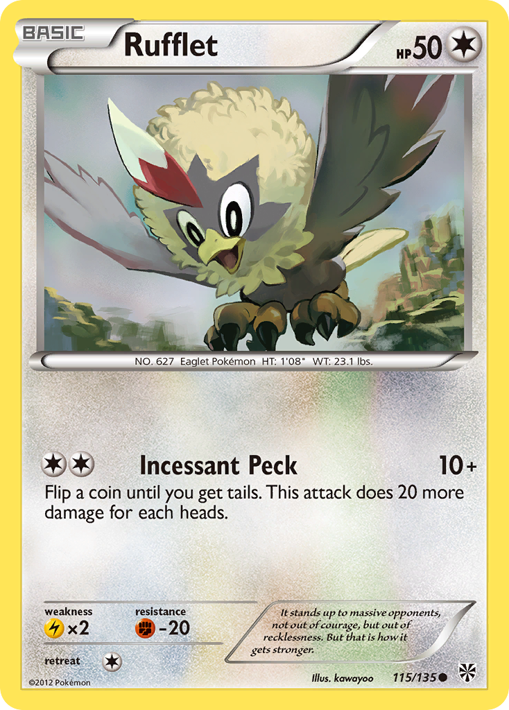 Rufflet (115/135) [Black & White: Plasma Storm] | Fandemonia Ltd