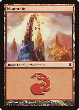 Mountain (244a) [Zendikar] | Fandemonia Ltd