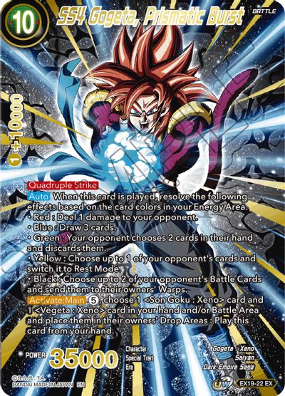 SS4 Gogeta, Prismatic Burst [EX19-22] | Fandemonia Ltd