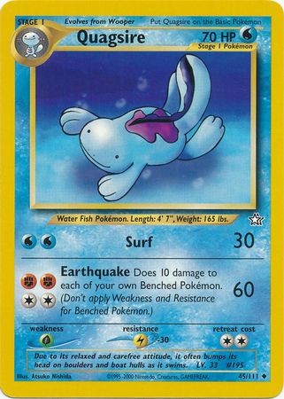 Quagsire (45/111) [Neo Genesis Unlimited] | Fandemonia Ltd