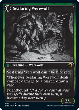 Suspicious Stowaway // Seafaring Werewolf [Innistrad: Double Feature] | Fandemonia Ltd