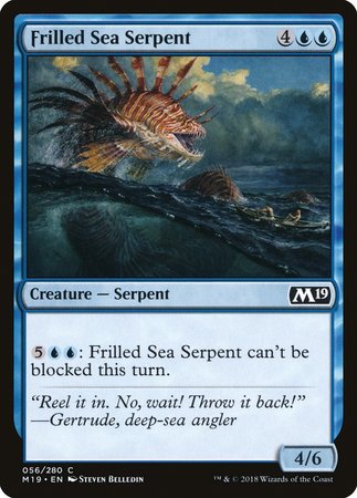 Frilled Sea Serpent [Core Set 2019] | Fandemonia Ltd