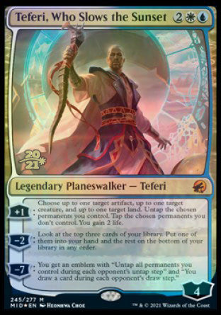 Teferi, Who Slows the Sunset [Innistrad: Midnight Hunt Prerelease Promos] | Fandemonia Ltd