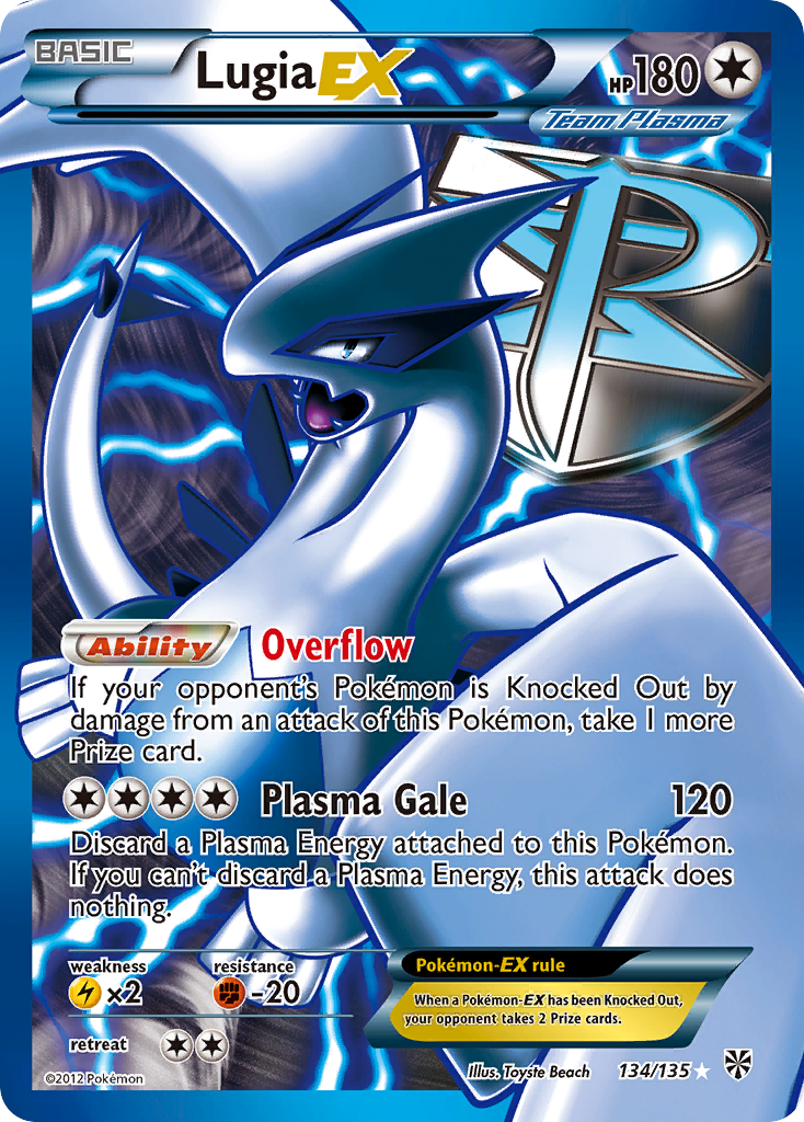 Lugia EX (134/135) [Black & White: Plasma Storm] | Fandemonia Ltd