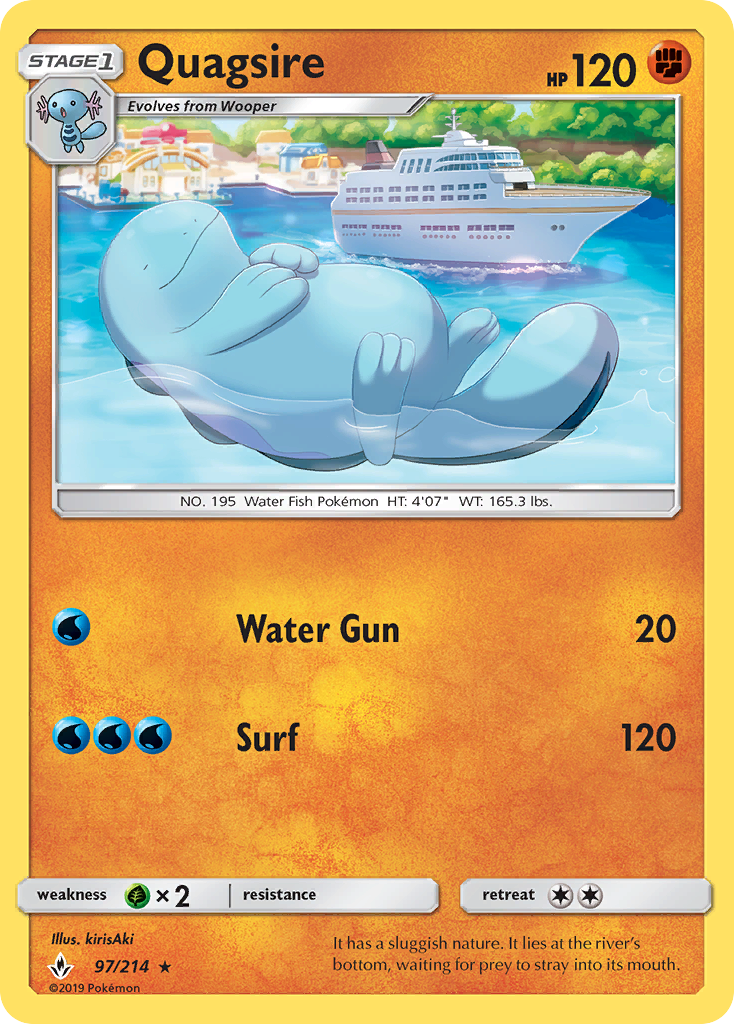 Quagsire (97/214) [Sun & Moon: Unbroken Bonds] | Fandemonia Ltd