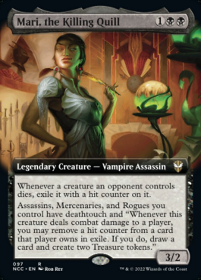 Mari, the Killing Quill (Extended Art) [Streets of New Capenna Commander] | Fandemonia Ltd