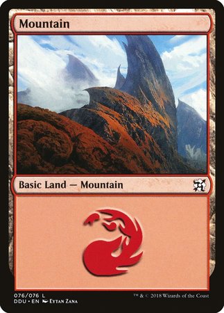 Mountain (76) [Duel Decks: Elves vs. Inventors] | Fandemonia Ltd