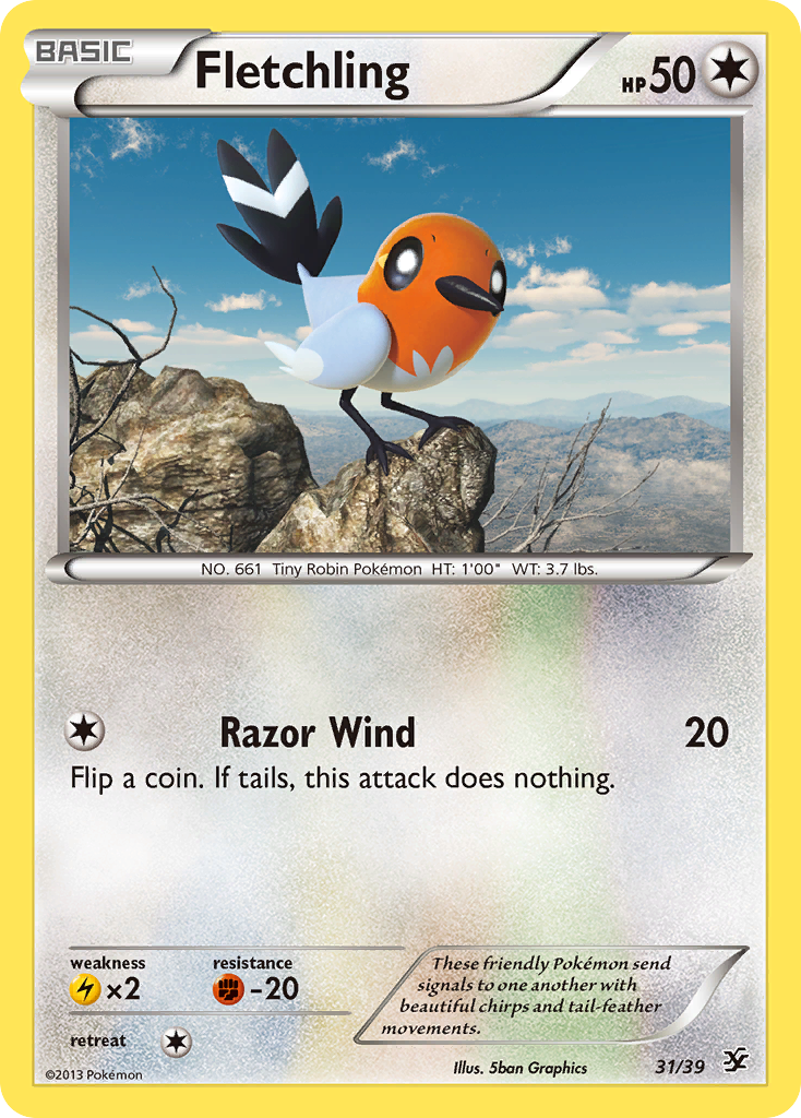 Fletchling (31/39) [XY: Kalos Starter Set] | Fandemonia Ltd