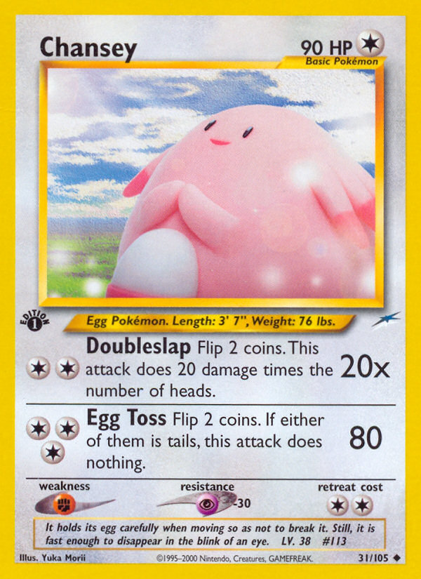 Chansey (31/105) [Neo Destiny 1st Edition] | Fandemonia Ltd