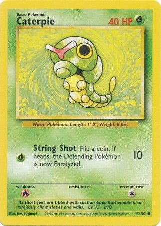 Caterpie (45/102) [Base Set Unlimited] | Fandemonia Ltd