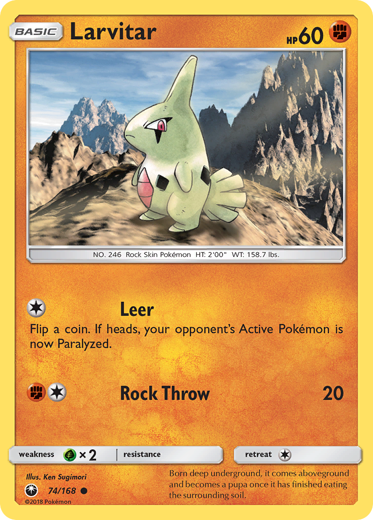 Larvitar (74/168) [Sun & Moon: Celestial Storm] | Fandemonia Ltd