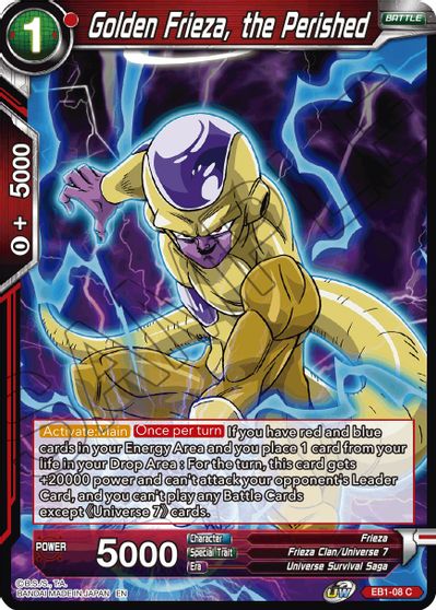 Golden Frieza, the Perished (EB1-08) [Battle Evolution Booster] | Fandemonia Ltd