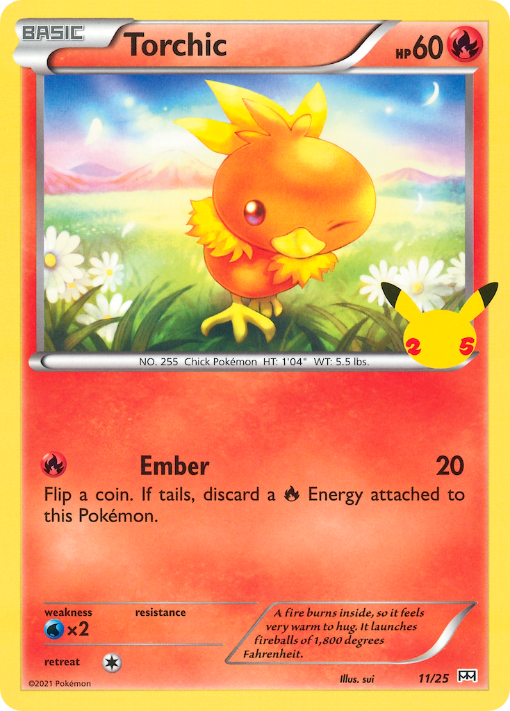 Torchic (11/25) [McDonald's 25th Anniversary] | Fandemonia Ltd