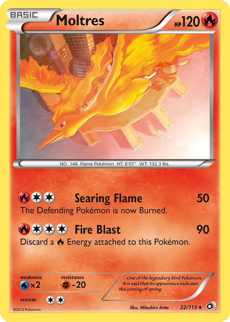 Moltres (22/113) [Black & White: Legendary Treasures] | Fandemonia Ltd