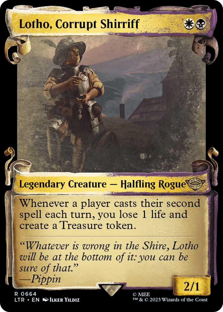 Lotho, Corrupt Shirriff [The Lord of the Rings: Tales of Middle-Earth Showcase Scrolls] | Fandemonia Ltd