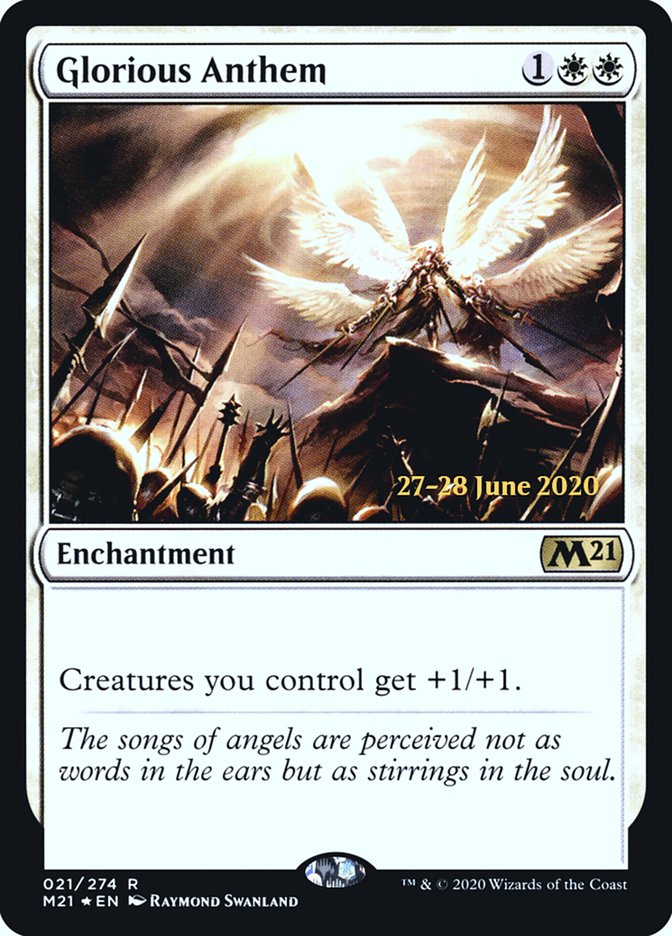 Glorious Anthem  [Core Set 2021 Prerelease Promos] | Fandemonia Ltd