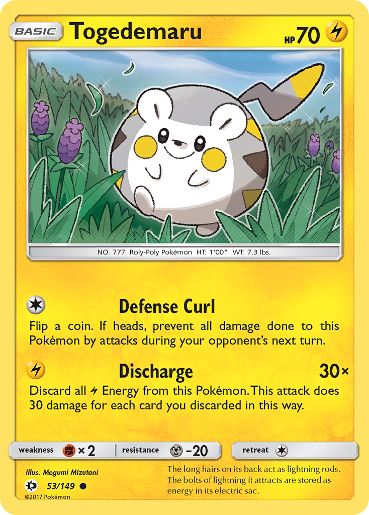 Togedemaru (53/149) [Sun & Moon: Base Set] | Fandemonia Ltd