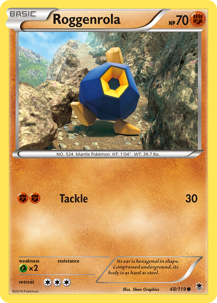 Roggenrola (48/119) [XY: Phantom Forces] | Fandemonia Ltd