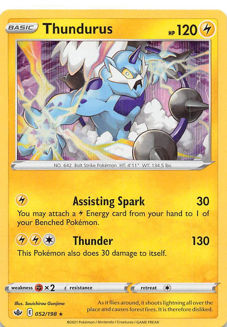 Thundurus (052/198) [Sword & Shield: Chilling Reign] | Fandemonia Ltd