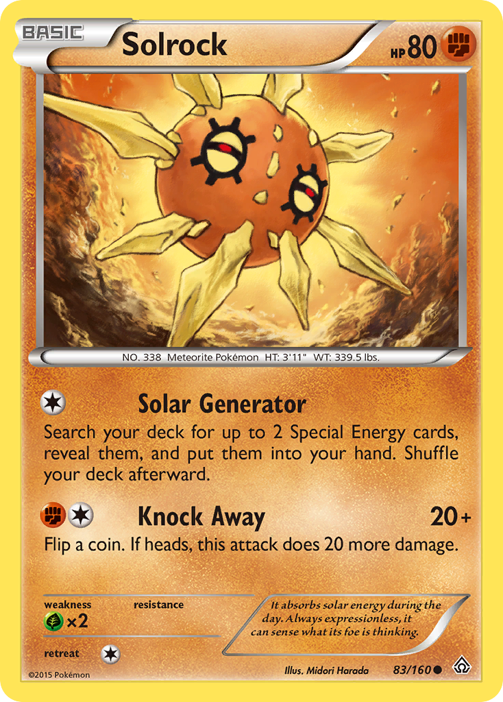 Solrock (83/160) [XY: Primal Clash] | Fandemonia Ltd