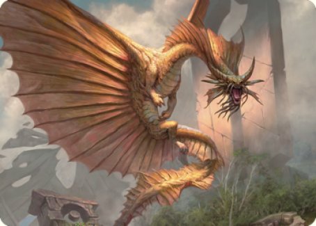 Ancient Gold Dragon Art Card (28) [Commander Legends: Battle for Baldur's Gate Art Series] | Fandemonia Ltd