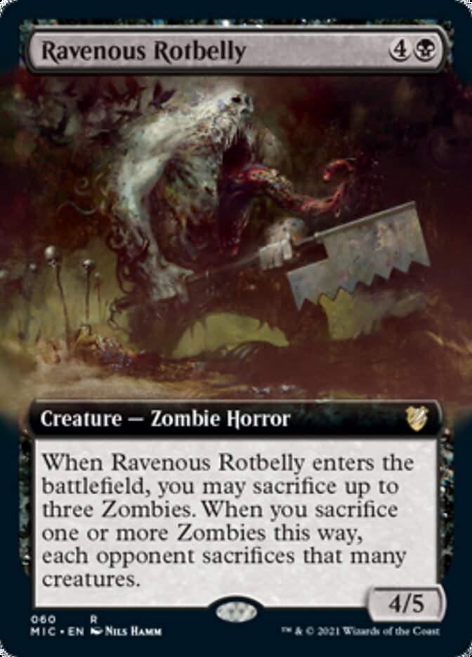 Ravenous Rotbelly (Extended) [Innistrad: Midnight Hunt Commander] | Fandemonia Ltd