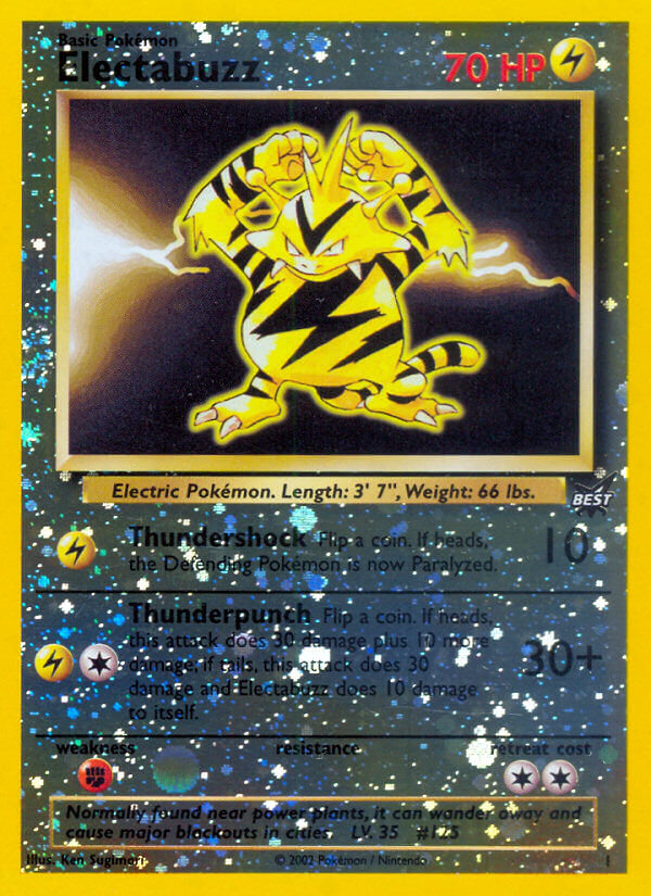 Electabuzz (1) [Best of Promos] | Fandemonia Ltd