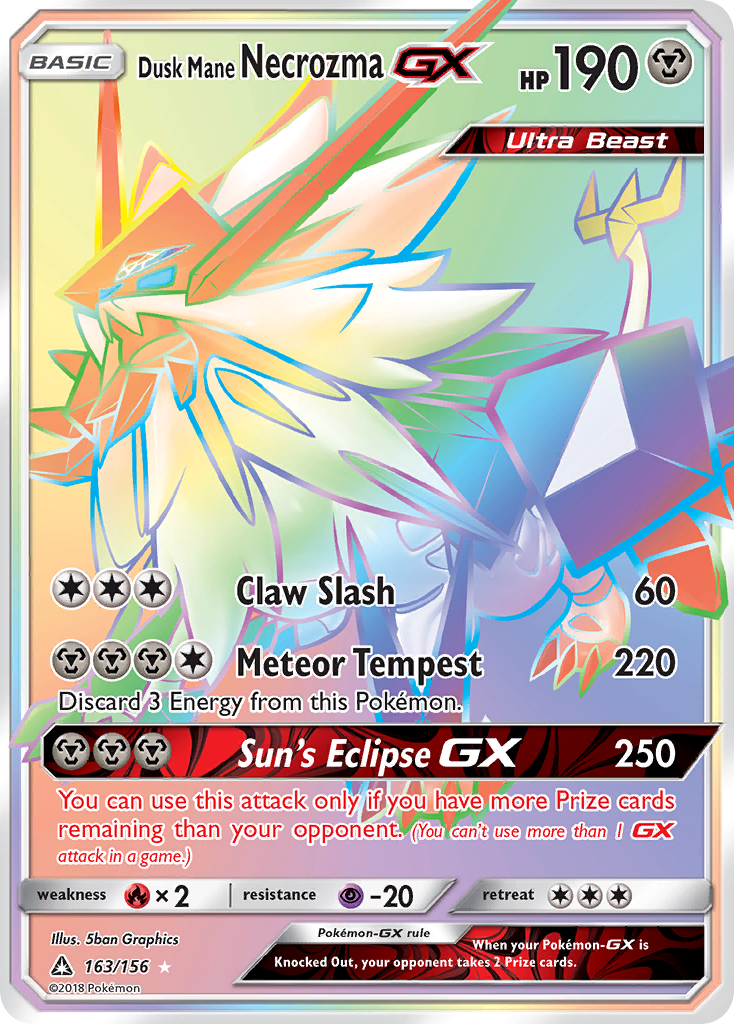 Dusk Mane Necrozma GX (163/156) [Sun & Moon: Ultra Prism] | Fandemonia Ltd