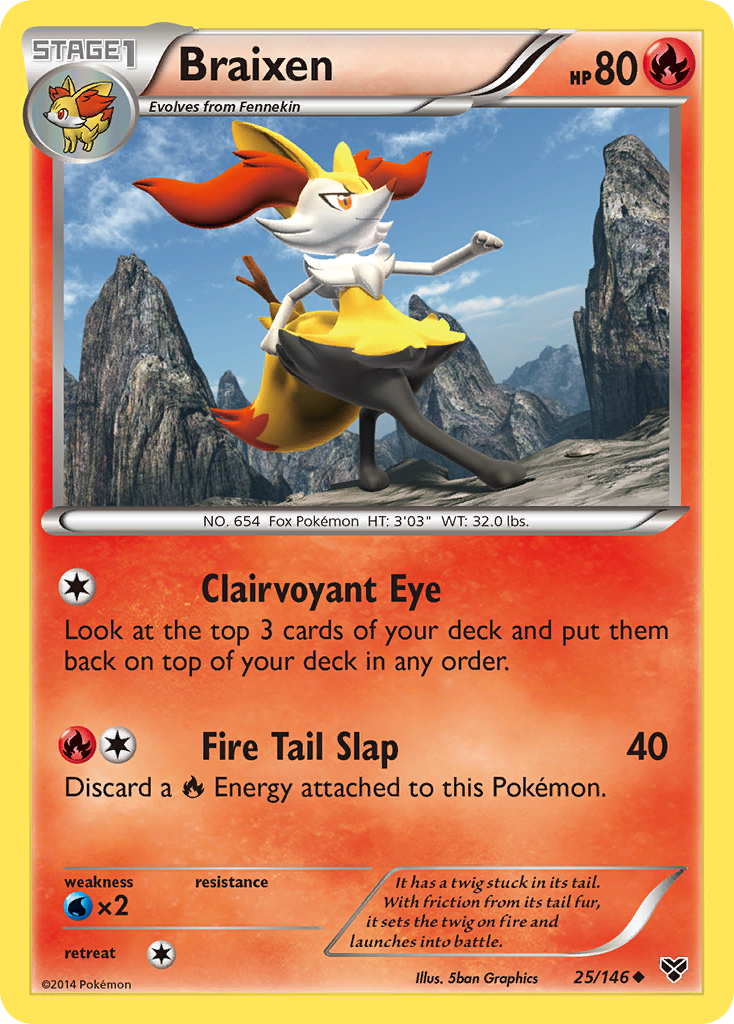 Braixen (25/146) [XY: Base Set] | Fandemonia Ltd