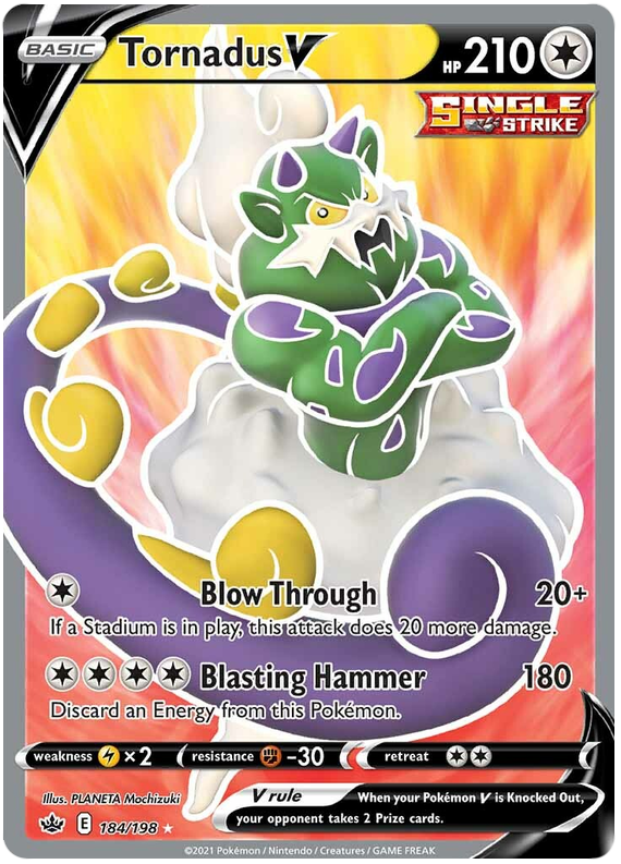 Tornadus V (184/198) [Sword & Shield: Chilling Reign] | Fandemonia Ltd