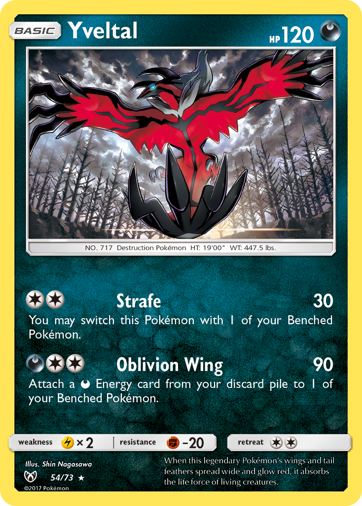 Yveltal (54/73) [Sun & Moon: Shining Legends] | Fandemonia Ltd