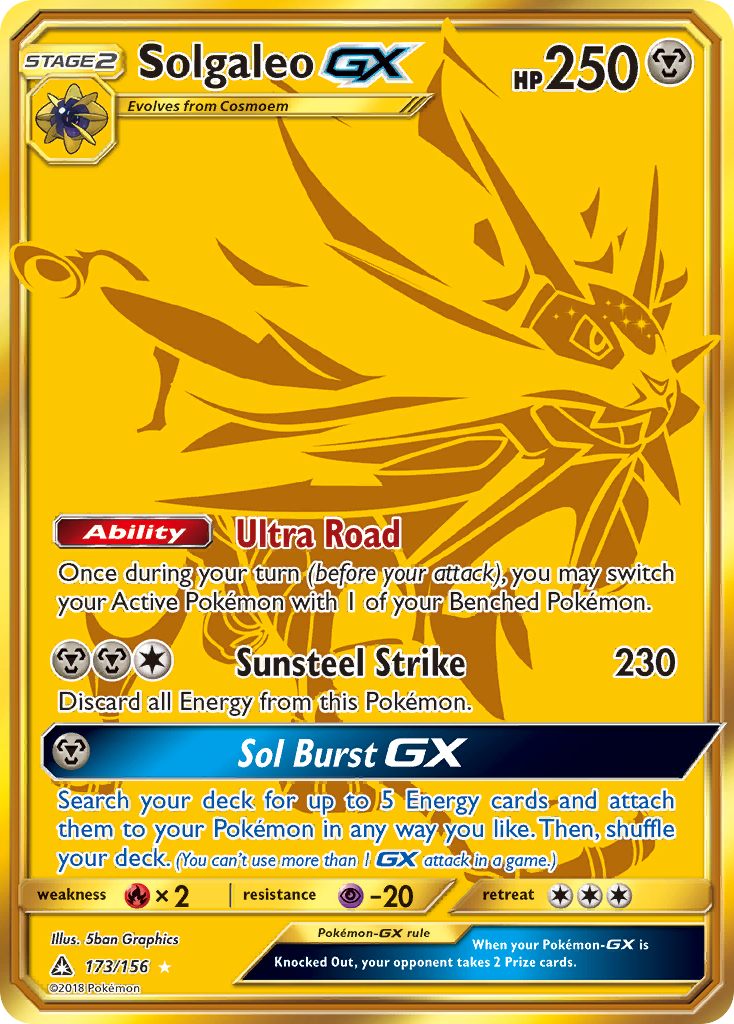 Solgaleo GX (173/156) [Sun & Moon: Ultra Prism] | Fandemonia Ltd