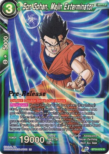 Son Gohan, Majin Exterminator (BT14-074) [Cross Spirits Prerelease Promos] | Fandemonia Ltd