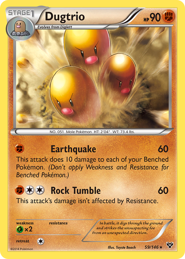 Dugtrio (59/146) [XY: Base Set] | Fandemonia Ltd