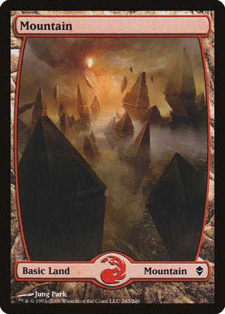 Mountain (243) - Full Art [Zendikar] | Fandemonia Ltd