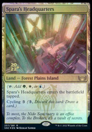 Spara's Headquarters [Streets of New Capenna Prerelease Promos] | Fandemonia Ltd