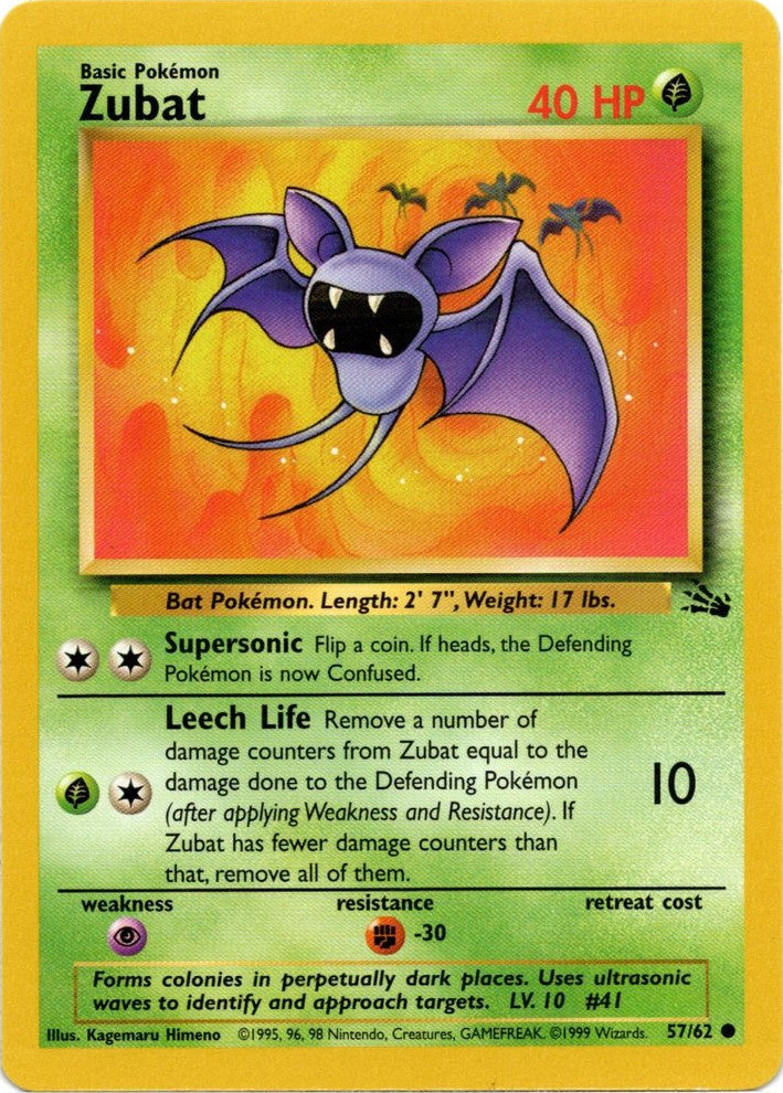 Zubat (57/62) [Fossil Unlimited] | Fandemonia Ltd