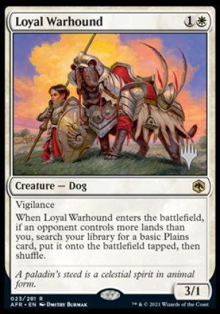 Loyal Warhound (Promo Pack) [Dungeons & Dragons: Adventures in the Forgotten Realms Promos] | Fandemonia Ltd