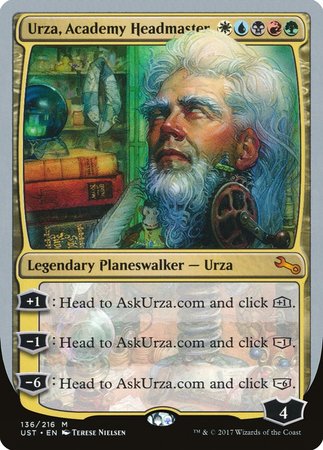 Urza, Academy Headmaster [Unstable] | Fandemonia Ltd