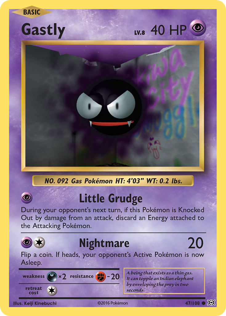 Gastly (47/108) [XY: Evolutions] | Fandemonia Ltd