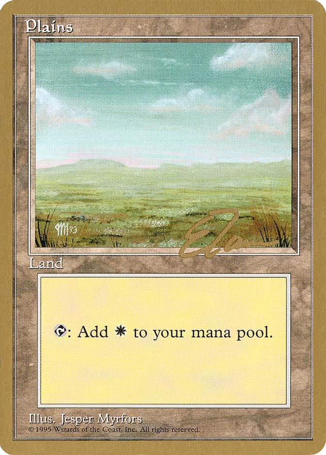 Plains (et364) (Eric Tam) [Pro Tour Collector Set] | Fandemonia Ltd