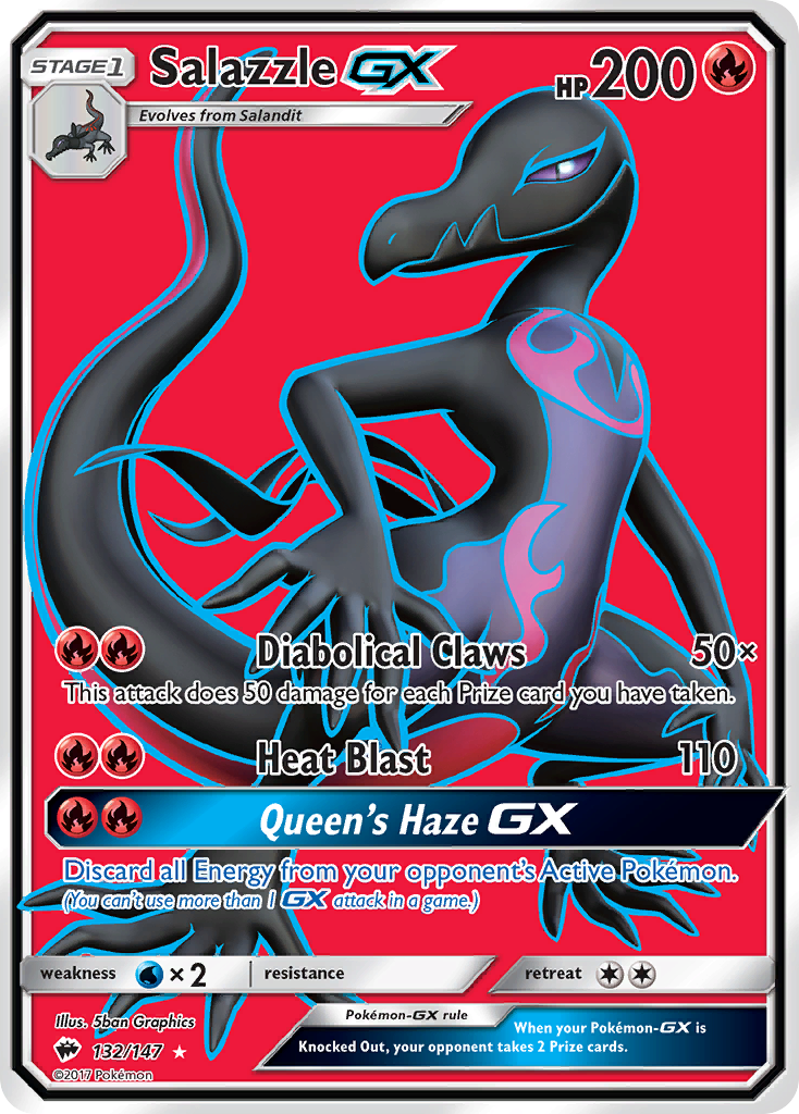 Salazzle GX (132/147) [Sun & Moon: Burning Shadows] | Fandemonia Ltd