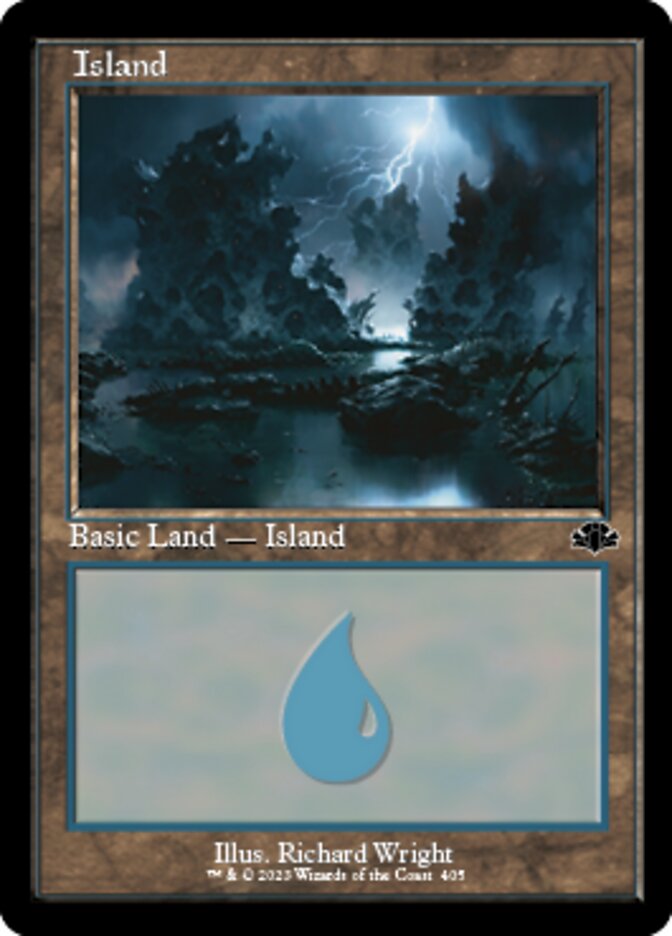 Island (405) (Retro) [Dominaria Remastered] | Fandemonia Ltd